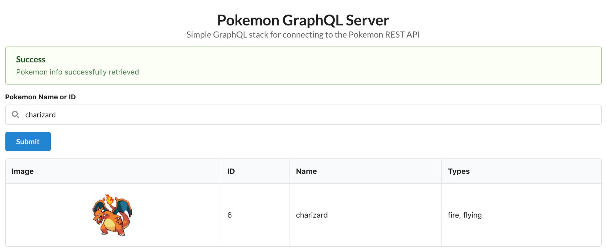 Pokémon GraphQL Server